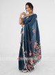 Cut Dana Work Peacock Blue Saree